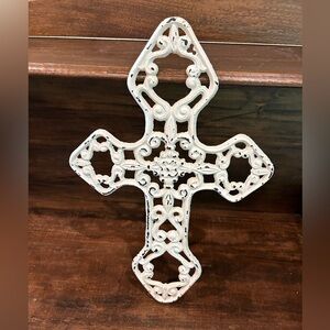 white metal cross